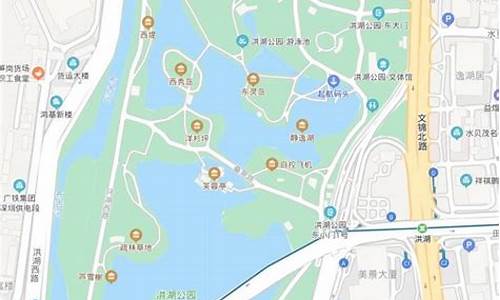 洪湖公园地图_洪湖公园地图简笔画