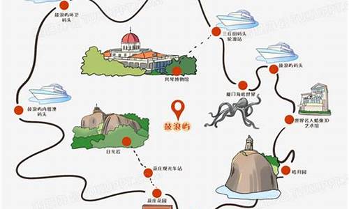 旅游路线图儿童手绘_旅游路线图儿童手绘图