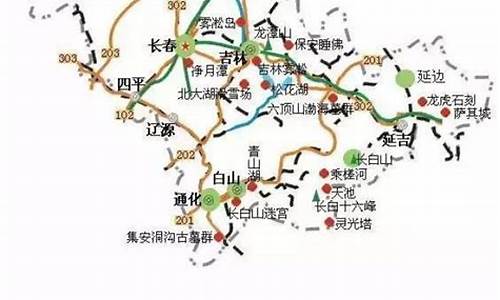 吉林省旅游景点分布图_吉林省旅游景点分布图高清