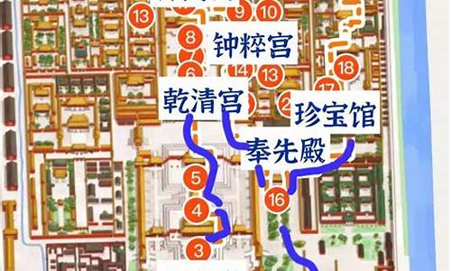 故宫路线图文字说明_故宫路线图文字说明图片