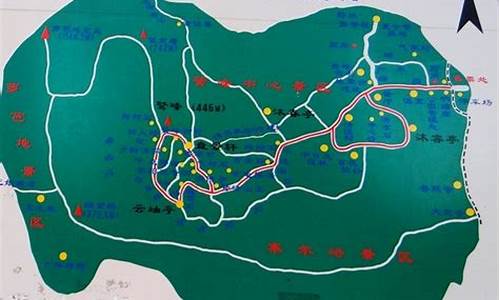 鹫峰森林公园导览图_鹫峰森林公园导览图高清