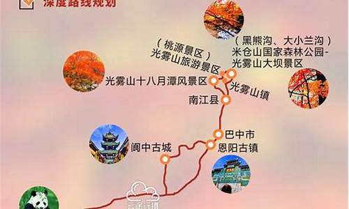 光雾山旅游攻略路线_光雾山旅游攻略路线图