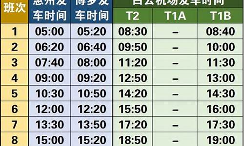 广州机场大巴路线时刻表及票价2020_广州机场大巴路线时刻表及票价2020年